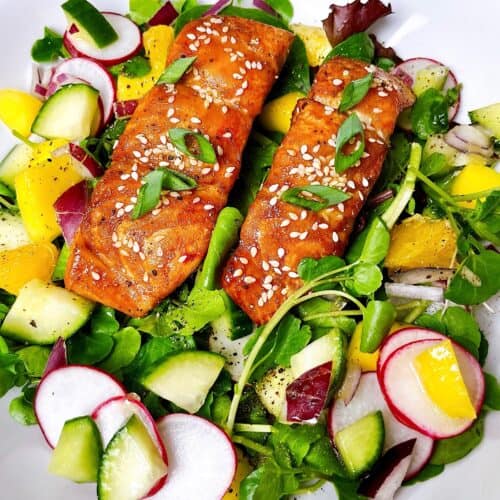 Mango Citrus Salad with Salmon | Powell Family Cooking
