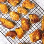 Feature image of fried grouper cheeks on a wire rack.
