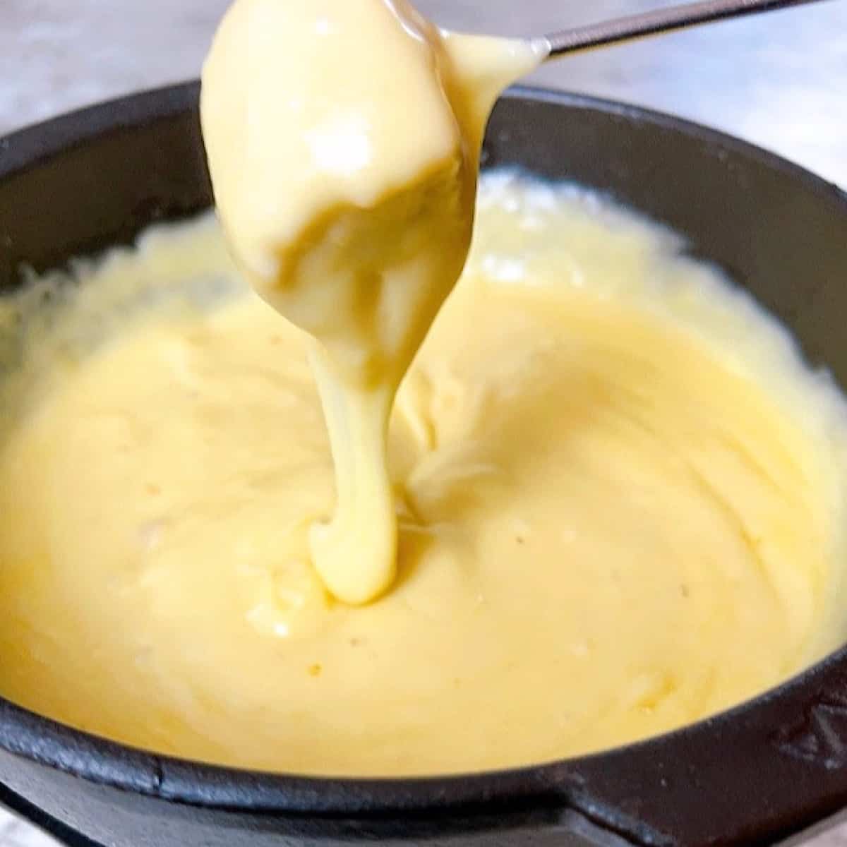 Cheese Fondue with bread dipped