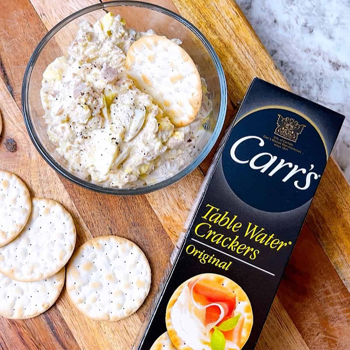 Tuna Egg Salad​ with Carr’s ™️ crackers