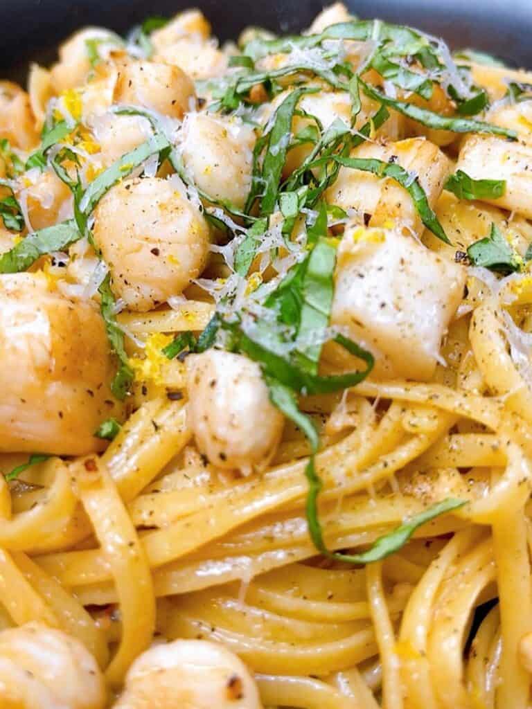 Easy Bay Scallop Pasta Recipe with Lemon Garlic Sauce Powell Family