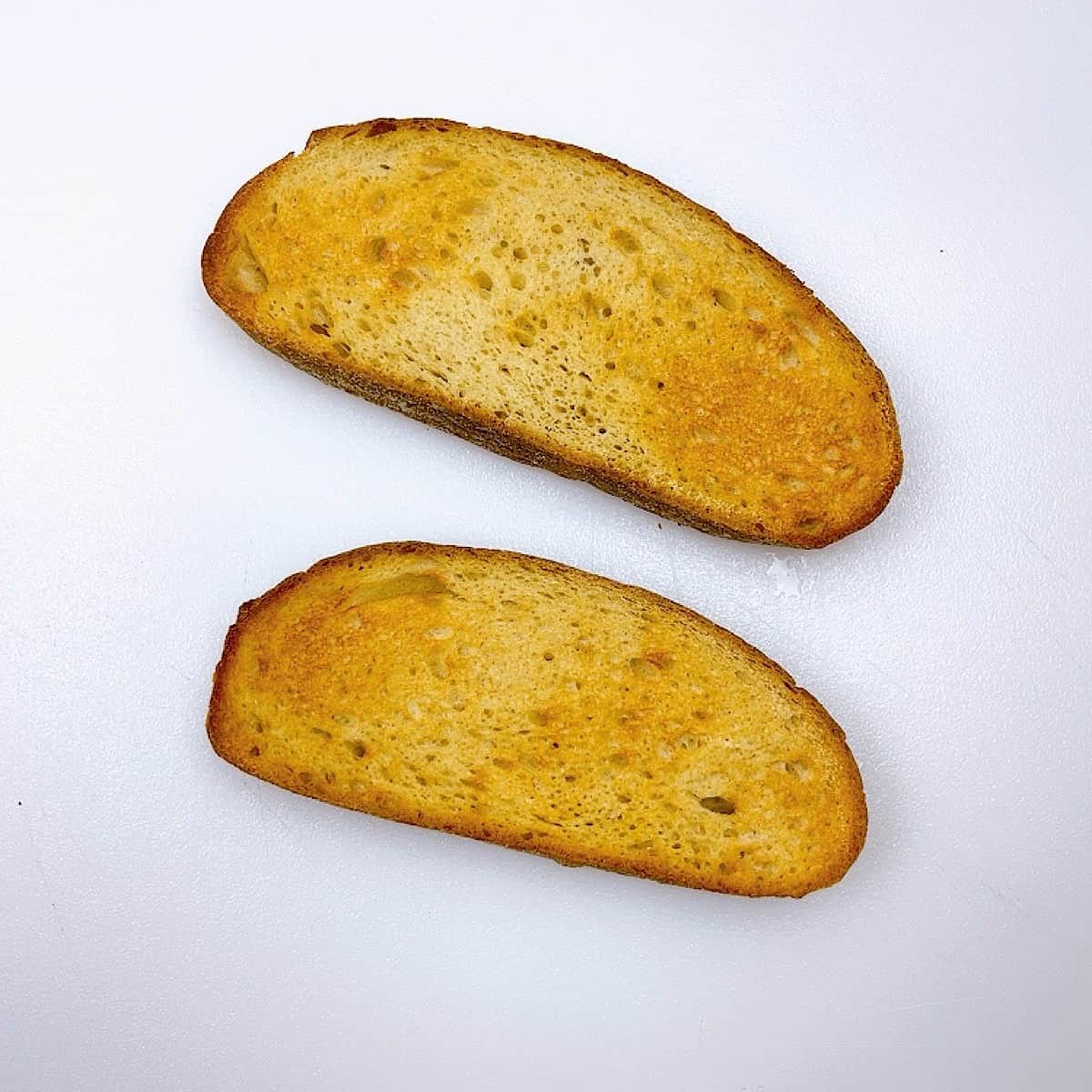 Crunchy Honey Almond Butter Toast process shot 1 toast