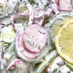 Creamy Cucumber Radish Feature Image