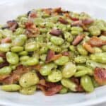 butter beans recipe feature image close up plated