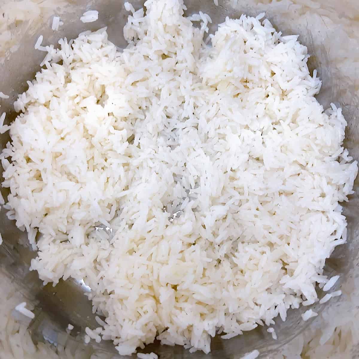 Jasmine rice instant pot recipe process shot 4 cooked