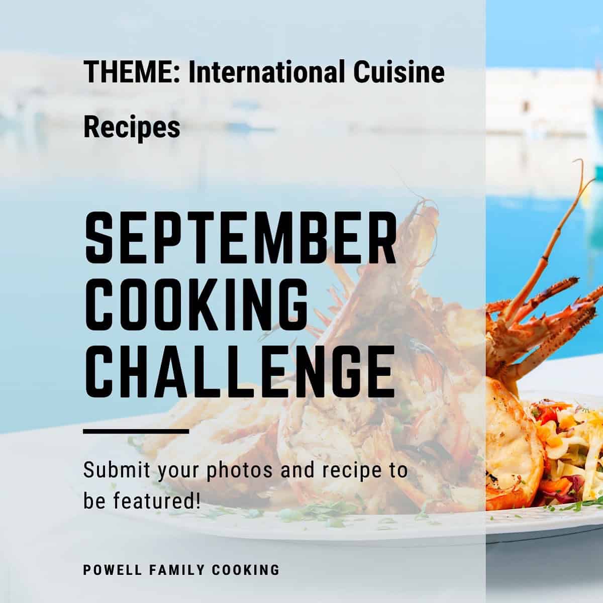 September cooking challenge international cuisine