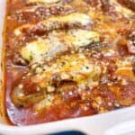 Easy stuffed Italian sausage casserole feature image