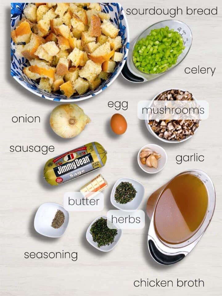 Sourdough Stuffing with Sausage, Sage, and Mushrooms | Powell Family ...