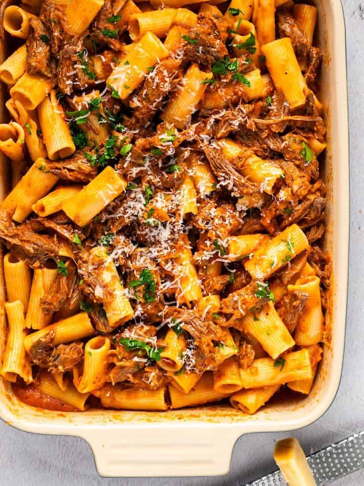 Beef Ragu Rigatoni (Oven Baked Chuck Roast) | Powell Family Cooking